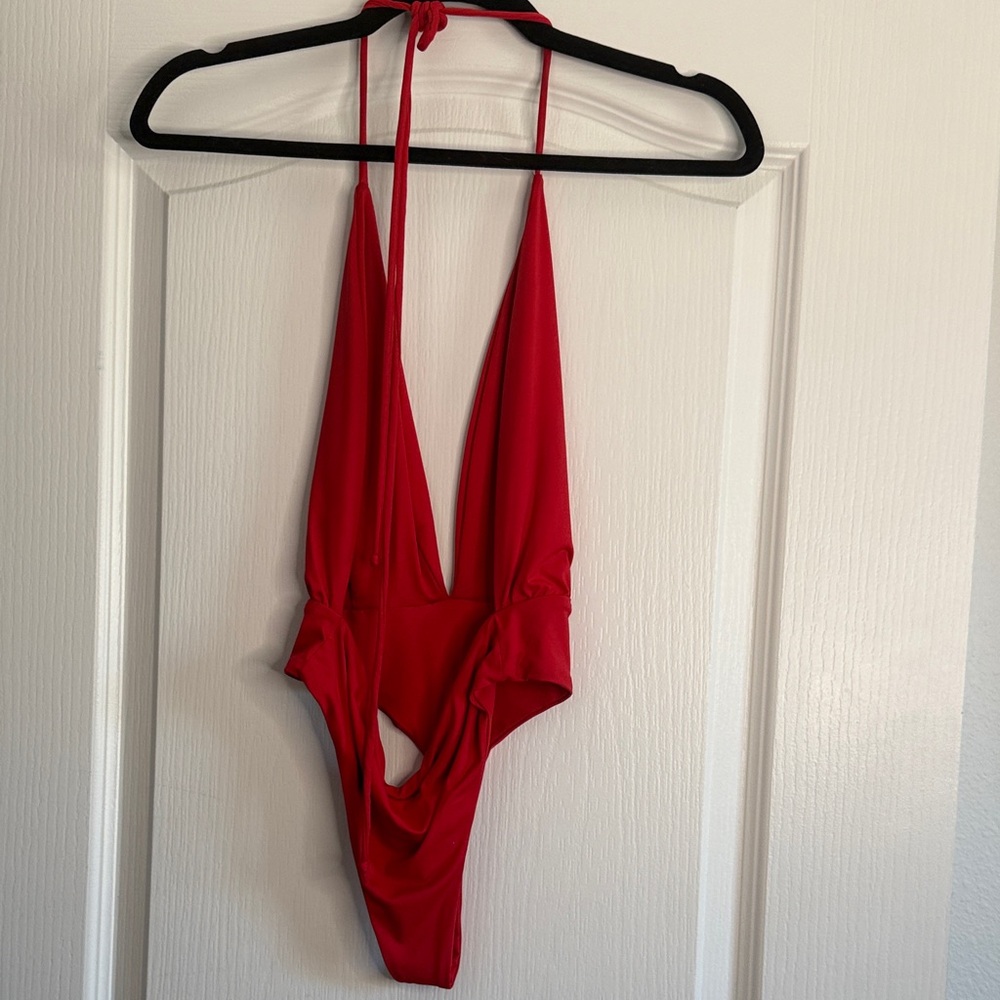 Baby Boo Red Bodysuit Top - Picture 5 of 7